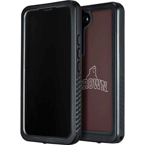 Brown University Outlined Galaxy S24 Plus Waterproof Case